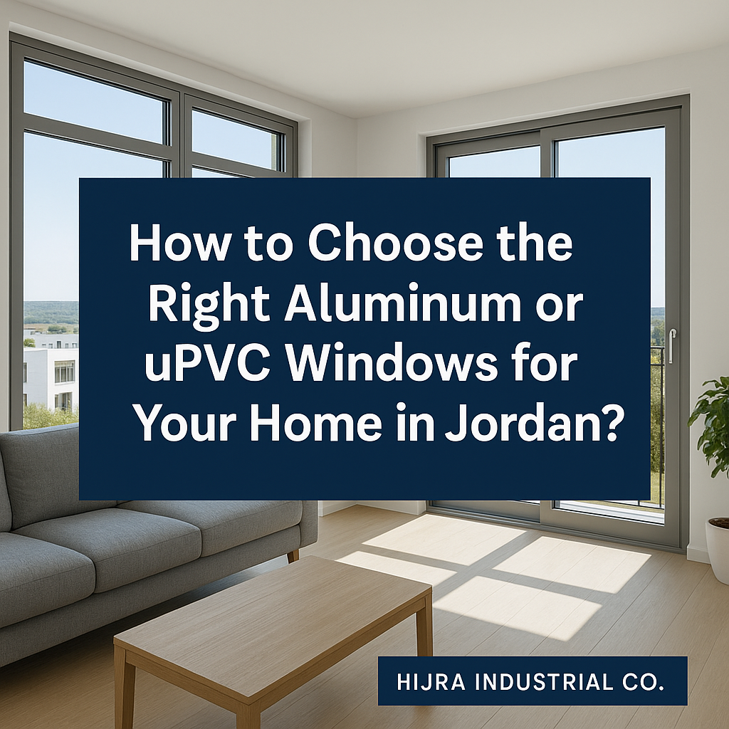 كيف تختار شبابيك الألمنيوم أو UPVC المناسبة لمنزلك في الأردن؟